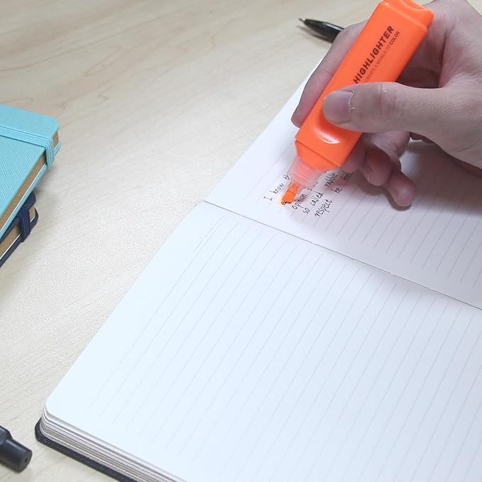 Dot Matrix Hardcopy Notebook - 5"x8"- Sourced from sustainable and excellent quality paper, minimalist, natural, portable and flexible design, good helper for study and record keeping, suitable for office, school and many other occasions(Black)