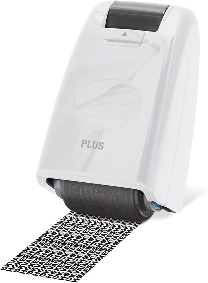 Plus Guard Your Id Roller Stamp, White