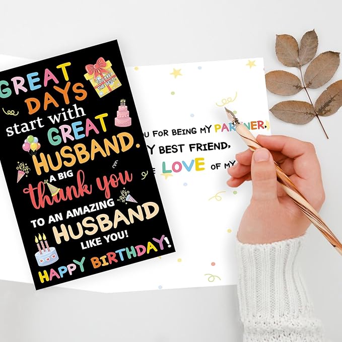 Funny Birthday Card Gift for Husband, Heartfelt Husband Birthday Card Gift From Wife, Happy Birthday Ideas for Husbands
