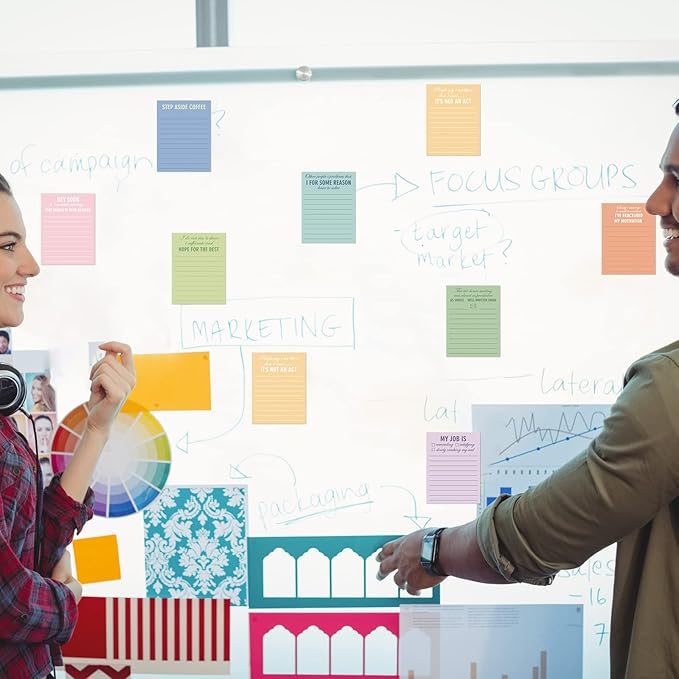 Funny Notepads with Sayings Sticky Funny Office Supplies to Do List Sarcastic Work Assorted Notepad for Workers, 12 Designs, 3 x 3.93 Inch(Classic Style)