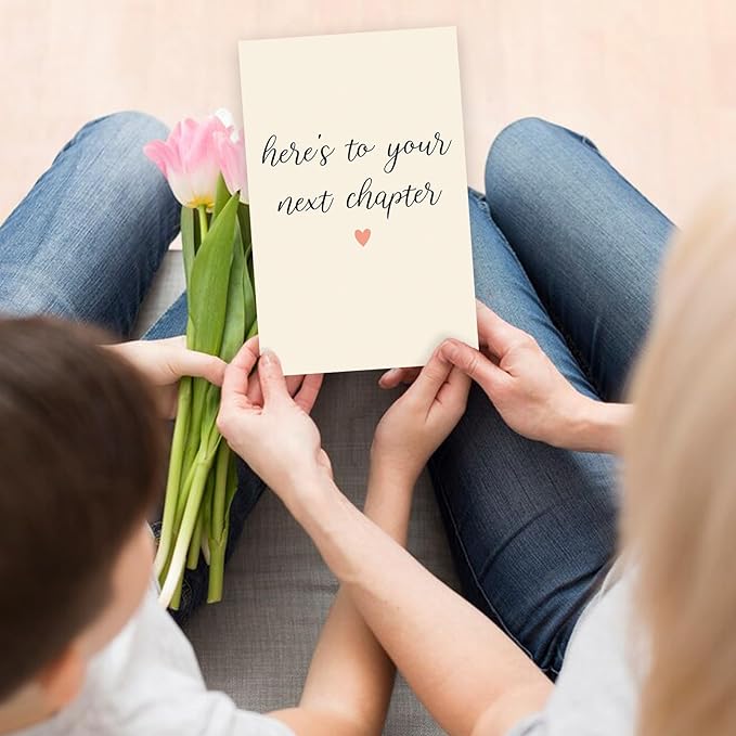 Funny New Chapter Card for Men Women - Congratulation, Leaving, Retirement, Goodbye Card for Friend Him Her