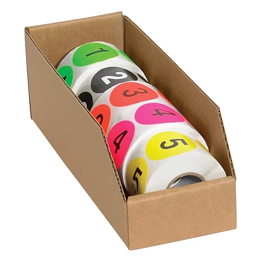 Partners Brand PBINBIN29K Open Top Bin Boxes, 2" x 9" x 4-1/2", Kraft (Pack of 25)