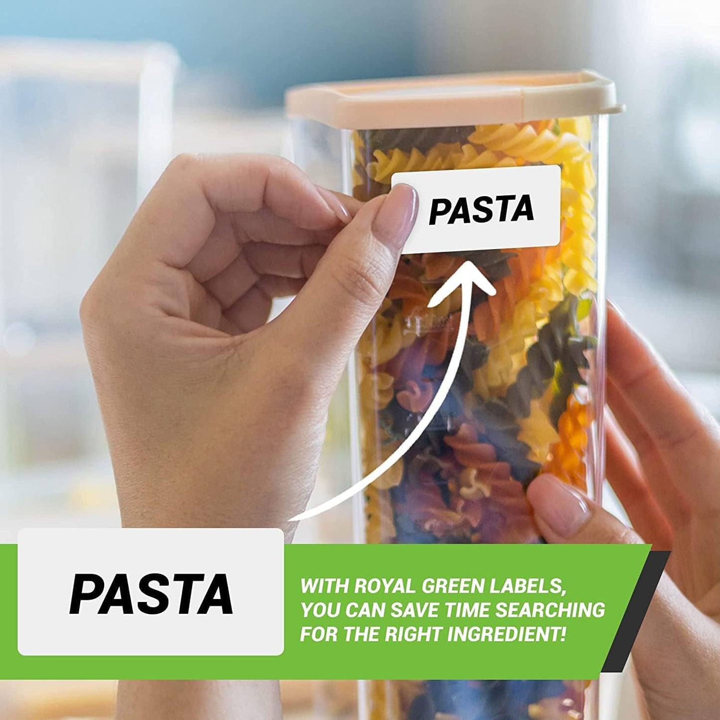 Royal Green Rectangular Color Coding Sticker Roll - Write On Labels for Folders and Organizing, 1.57" x 0.75" Stickers to Write On Name Tags for Office Supplies & Organization, 500-Pack (Neon Green)