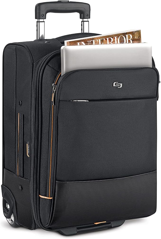 Solo New York Urban Rolling Overnight Case and Laptop Bag, Black, One Size
