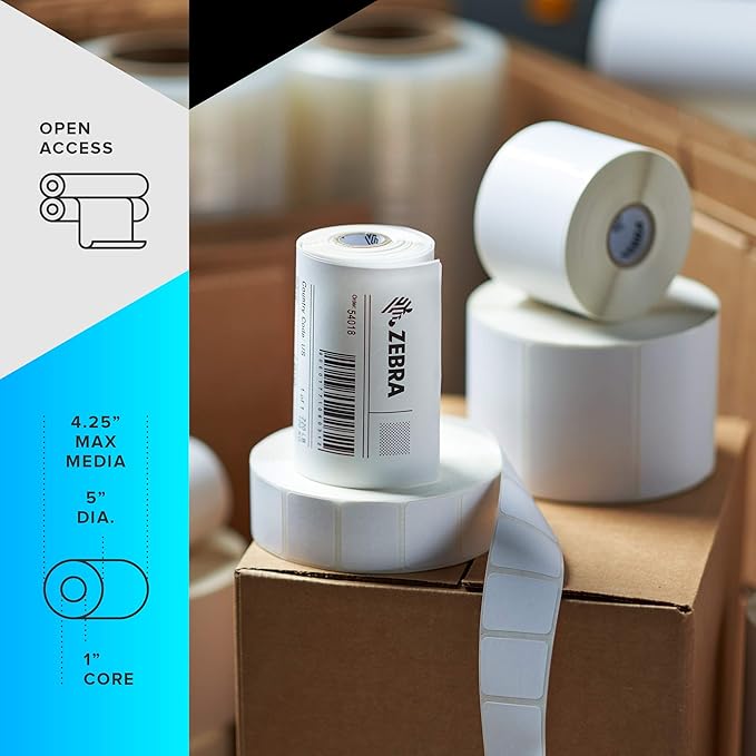 ZEBRA GX420d Direct Thermal Desktop Printer Print Width of 4 in USB Serial and Ethernet Port Connectivity GX42-202410-000