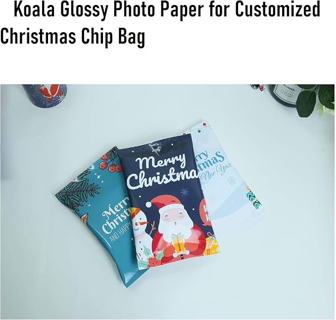 Koala Glossy Inkjet Photo Paper 8.5X11 Inches 48lb 100 Sheets Professional Glossy Photographic Paper Compatible with Inkjet Printer Use DYE INK 180GSM