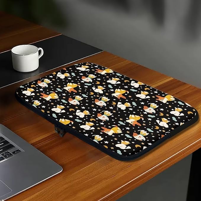 Corgi Dog Printed Computer Bags for Laptops, Water Resistant 12 Inch Laptop Bag Laptop Briefcase Travel Case for Women Men Teens, Compatible with Most Laptops