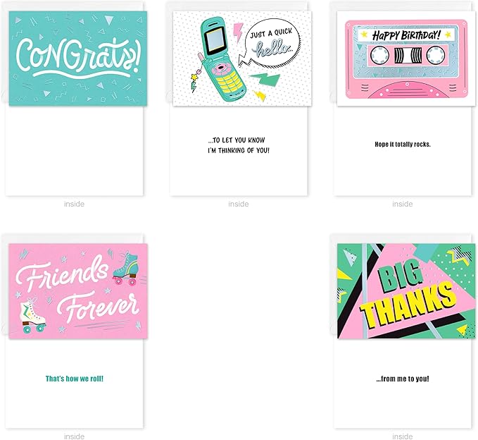 American Greetings 10-Count All Occasions Card Bundle with Envelopes- Birthday, Congrats, Support, Friendship, and Thank you