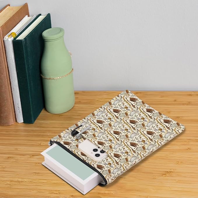 Magic Stuff Magic Owl Book Sleeve Book Cover Book Lovers Gifts Book Club Gifts Wizard Book Protector Book Gifts for Readers Women Magic Movie Fans Bibliophile Bookworm Mom Graduation Birthday Gifts