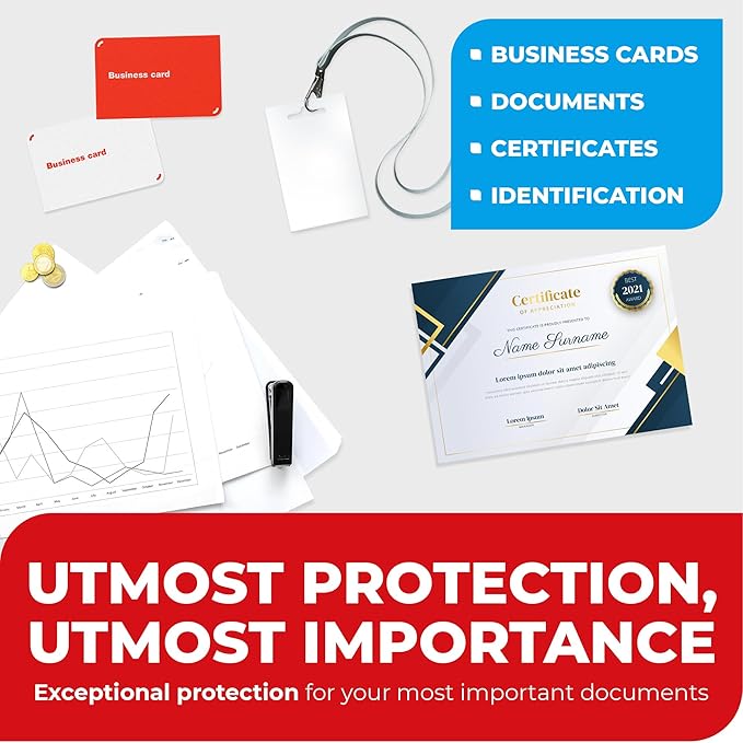 3MIL Thermal Laminating Sheets (100 Count) 11.5x17.5 inch, Dry-Erase Friendly Laminating Pouches, Compatible with Laminators Crystal Clear Laminated Finish