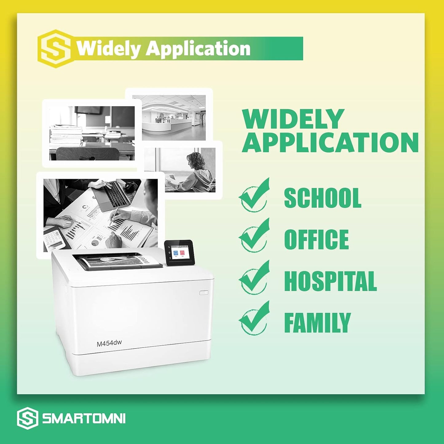 [NO CHIP] 414A Compatible Toners_Cartridges Replacement for HP 414 414A W2020A 414X for HP Color Pro MFP M479fdw M479fdn M454dw M454dn M454 M479 Printer (2 Packs Black)