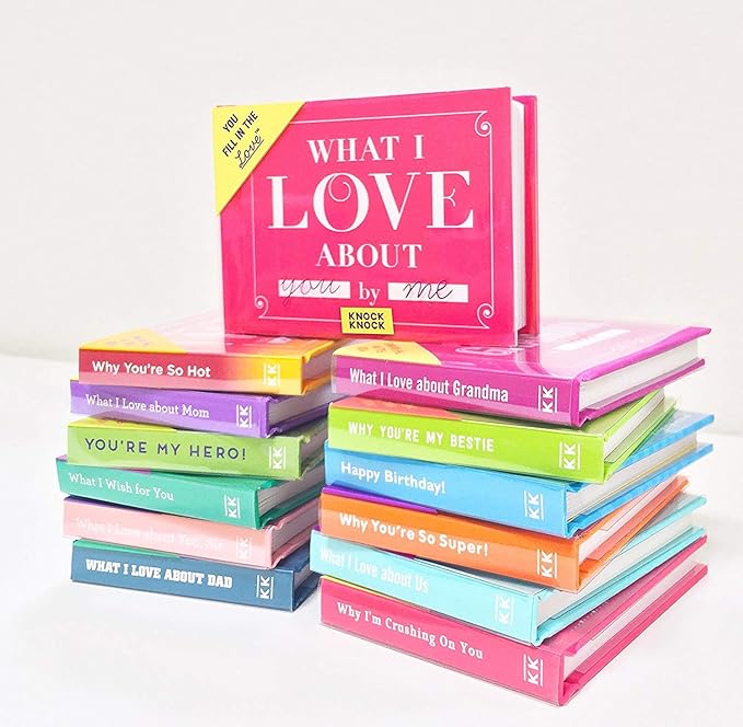 Knock Knock What I Love about Grandma Fill in the Love Book Fill-in-the-Blank Gift Journal, 4.5 x 3.25-inches