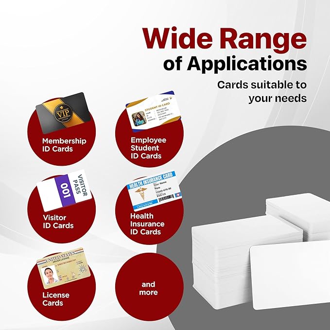 X LINE CR80 30 Mil Graphic Quality 500 Pack PVC Cards