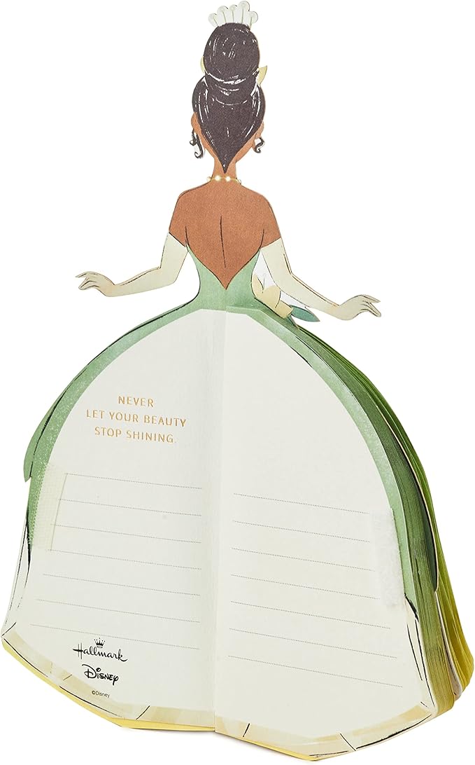Hallmark Paper Wonder Disney Princess Pop Up Birthday Card (Honeycomb Tiana) for Birthdays, Encouragement, All Occasions