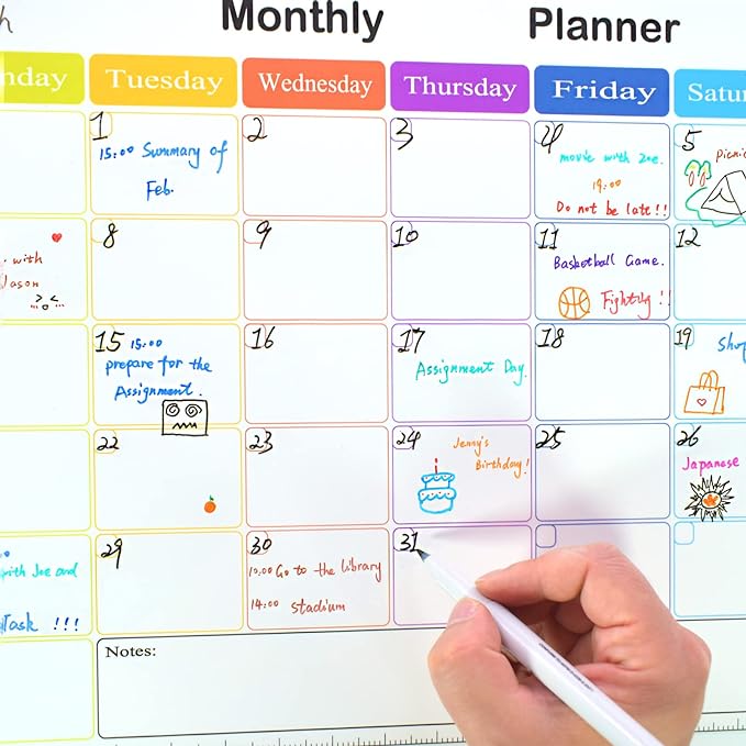 TWOHANDS Wet Erase Markers Ultra Fine Tip,0.7mm,Low Odor,Extra Fine Point,12 Assorted Colors,Whiteboard Markers for Office,Home,or Planning Dry Erase Board,20703