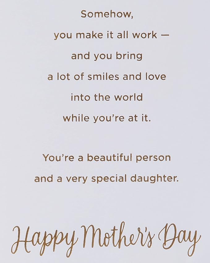 American Greetings Mothers Day Card for Daughter (True to Who You Are)