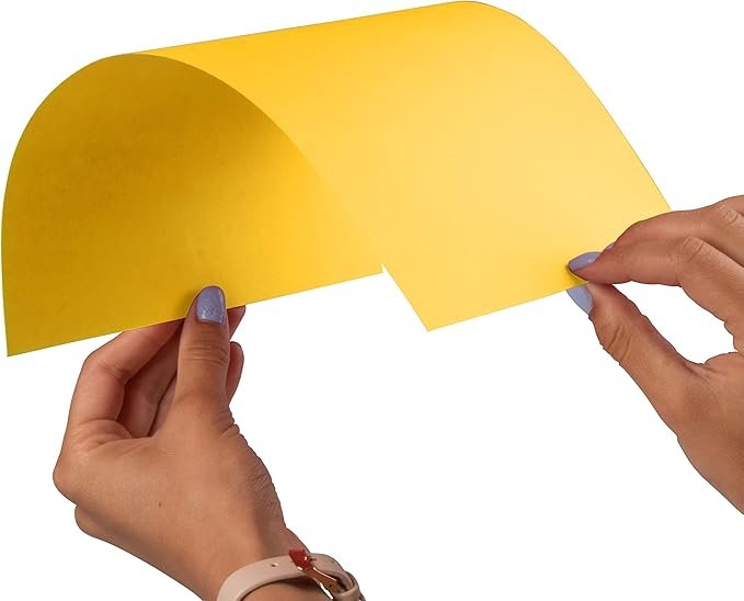JAM PAPER Colored 24lb Paper - 90 gsm - 8.5 x 11 - Yellow Recycled - 500 Sheets/Ream