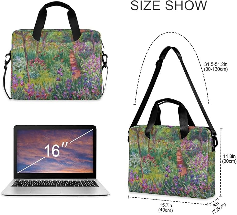 WIHVE Laptop Shoulder Bag 15 14 13inch Laptop Case Bag for Women Men