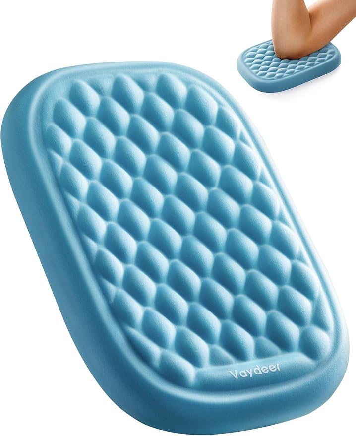 [Upgraded Larger and Thicker] Vaydeer Elbow Rest Pad, Desk Wrist Rest Memory Foam Armrest, Ergonomic Mouse Cushion Support, Wrist Pain Relief for Computer Laptop Working Typing Gaming Office-Sky Blue