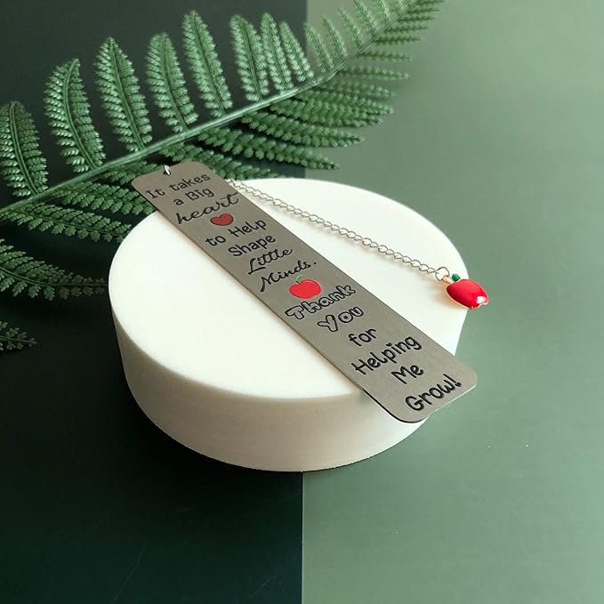 Bookmark Teachers Appreciate Gift Women Men Master Teachers Day Appreciate Gifts Bookmarks Personalized Birthday Present Graduation Thanks Christmas Keepsake It Takes A Big Heart to Shape Little Minds