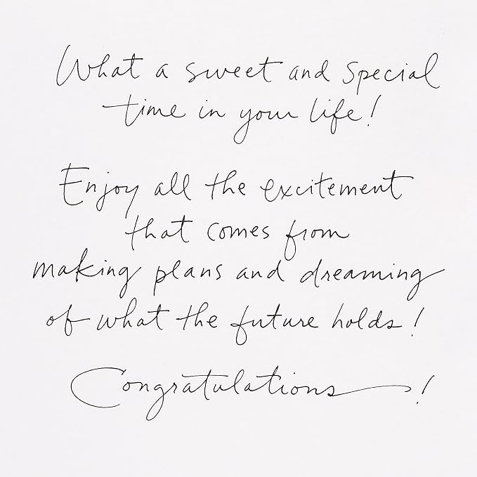 American Greetings Engagement Card - Designed by Kathy Davis (Sweet and Special)