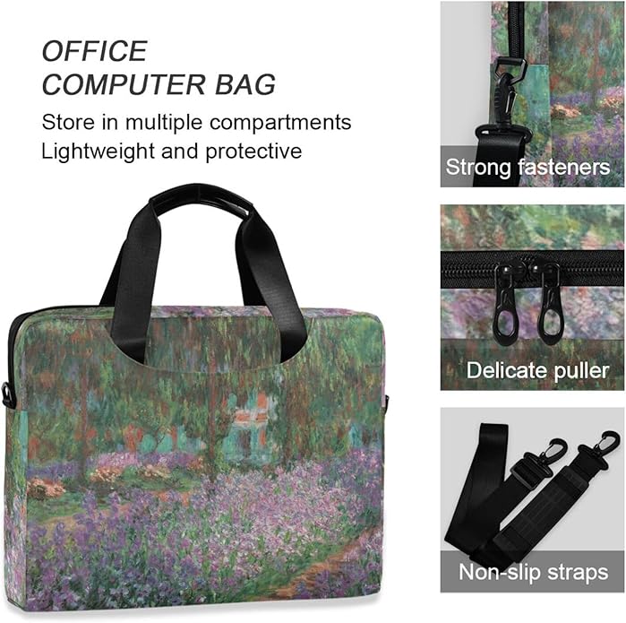 WIHVE Laptop Shoulder Bag 15 14 13inch Laptop Case Bag for Women Men