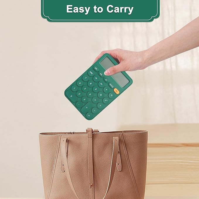 Standard Calculator 12 Digit,6.2 * 4.2in Desktop Large Display and Buttons,Calculator with Large LCD Display for Office,School, Home & Business Use,Automatic Sleep,15 °Tilt Screen