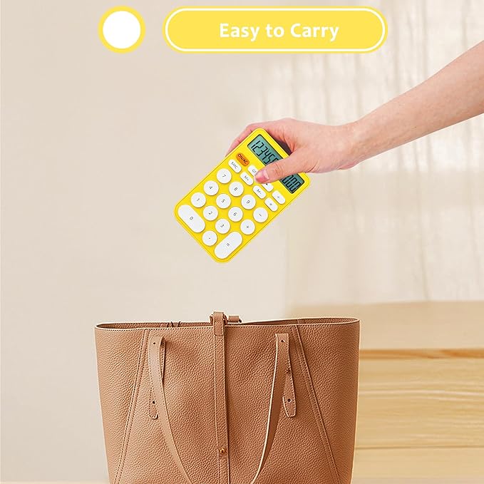 VEWINGL Standard Calculator 12 Digit,Desktop Large Display and Buttons,Calculator with Large LCD Display for Office,School, Home & Business Use,Automatic Sleep,with Battery