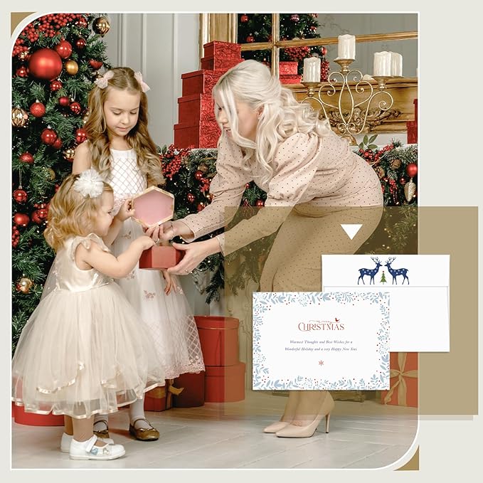 Goefun Blank White Cards and Envelopes 5.5 x 4.25 Folded Cardstock and A2 Envelopes Self Seal 100 Pack for Invitations, Wedding, DIY Greeting Cards, Birthday & All Occasion