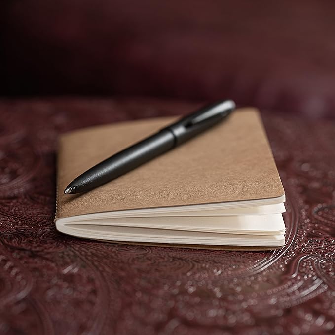 Fisher Space Pen Military Cap-O-Matic Space Pen, Ballpoint, Black Ink, Non-Reflective, Brass, Matte Black