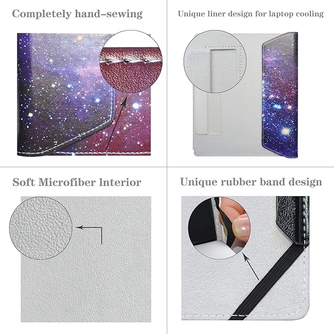 Alapmk Protective Case For 13.5" Microsoft Surface Laptop 5 13.5/Surface Laptop 4 13.5/Surface Laptop 3 2019/Surface Laptop 2 2018/Surface Laptop (Not fit Surface Laptop 3 15/Surface Laptop Go),Galaxy