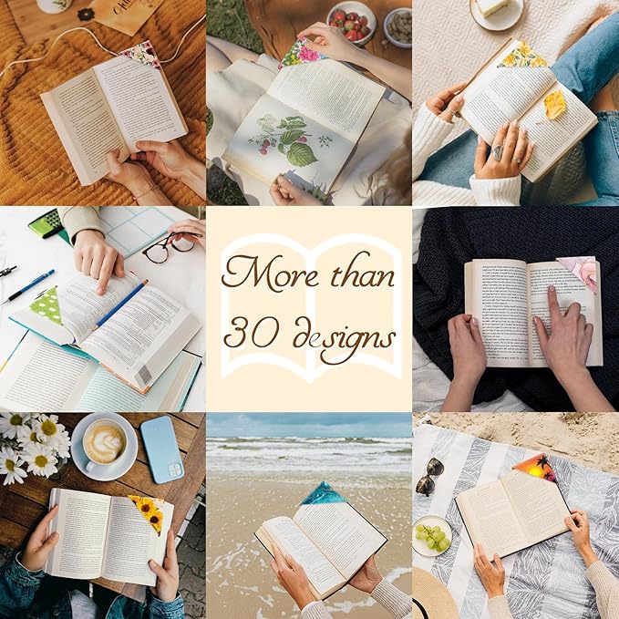 Personalized Leather Bookmarks, Fun & Cute Book Accessories for Reading Lovers, Unbreakable Page Markers for Women Men Girls Boys Student Teacher Kids Retirement Birthday Gifts (Coconut Tree)