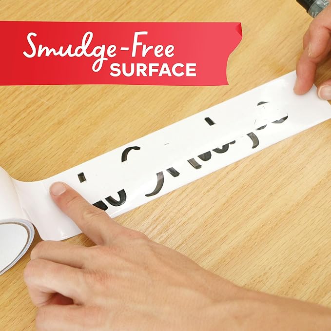 XFasten Dry Erase Tape White 2-Inch x 30-Feet (3-Pack 90 Feet Total) Zero Smudging Ghosting-Free Whiteboard Tape, Reusable Dry Erase Labels for Storage Bins, Sentence Strips for Teachers