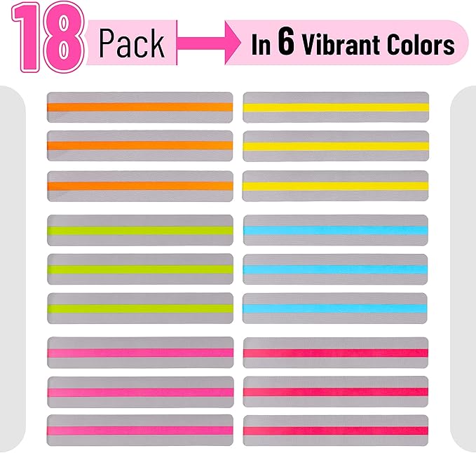 Mr. Pen- Guided Reading Strips, 18 Pack, Highlighter Strips, Bookmarks for Kids, Highlight Strips for Books, Reading Trackers for Kids, Highlighter Strips for Reading, Book Highlighter Strips