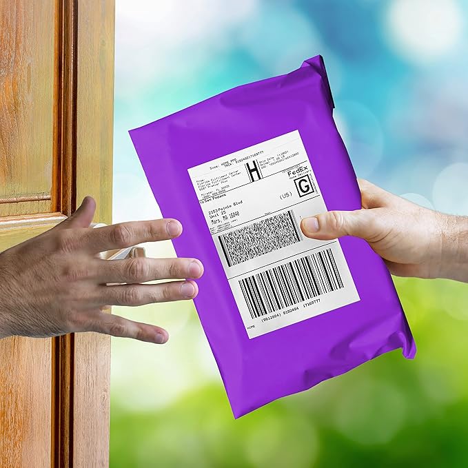 Colored Poly Mailers Pack of: Be creative with your packaging with Colored mailers (Purple, 7.5" x 10.5" pack of 500)