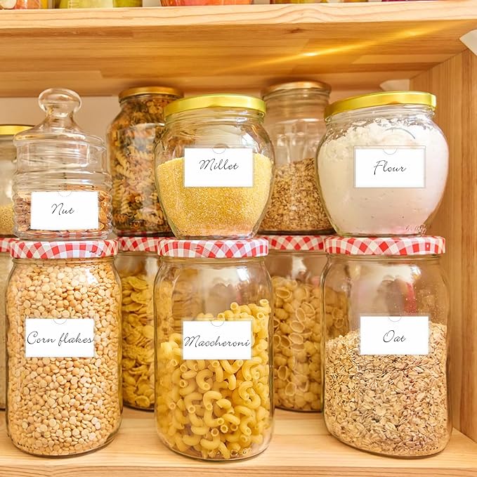 52 Pack Index Card Pockets with Top Open, 3.5 x 2 Inch Adhesive Label Pockets Clear Plastic Index Card Holder for Organizing, Storage Bins, Library Cards, Notes