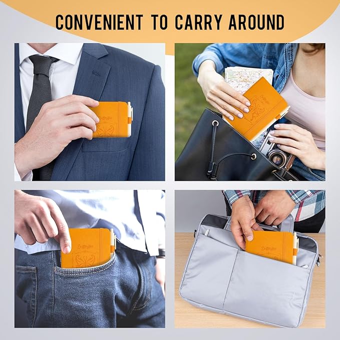 Pocket Small Notebook Journals, 8 Pack (8 Candy Color) Mini Notebook 3.7x5.7 Butterfly Journaling Notebooks for Women Men, Hardcover Lined Note Pads with Pens for Work, Business, Travel Journal, Office Supplies