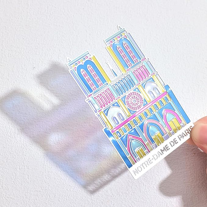 Metal Bookmarks with Transparent Design - Notre Damede Paris Book Mark for Readers, Aesthetic Book Markers for Kids, Teens, Teachers, Students, Gifts for Book Lovers, Writers, Reading Women & Men