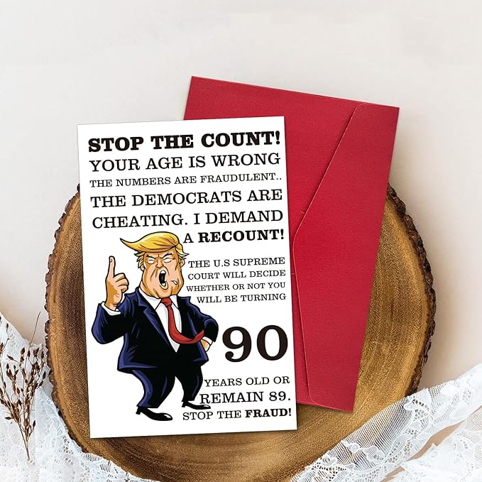 Ogeby Funny 90th Birthday Card, Hilarious 90 Years Old Birthday Card Gift for Friends, Dad, Mom, Husband, Wife, Brother, Sister