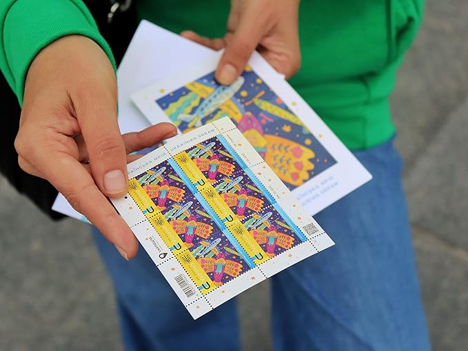 UKRPOSHTA"The Ukrainian Dream", U, Postage Stamp Set (6X Stamps, 1x Postcard, 1x Postal Envelope)