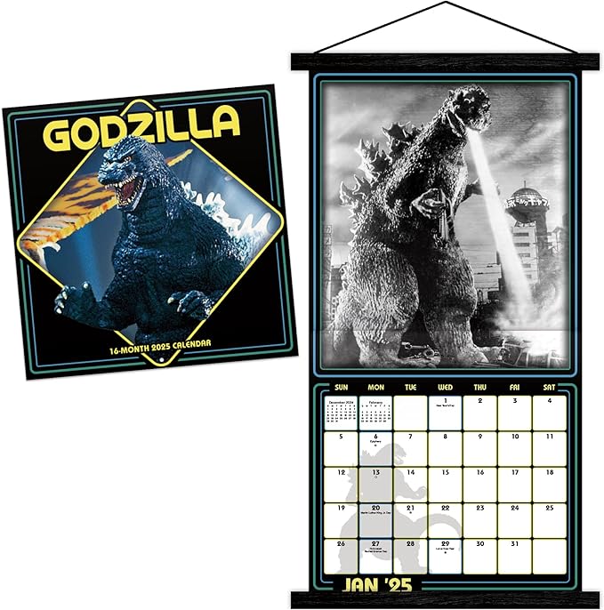 2025 Godzilla - Classic Wall Calendar & Magnetic Frame