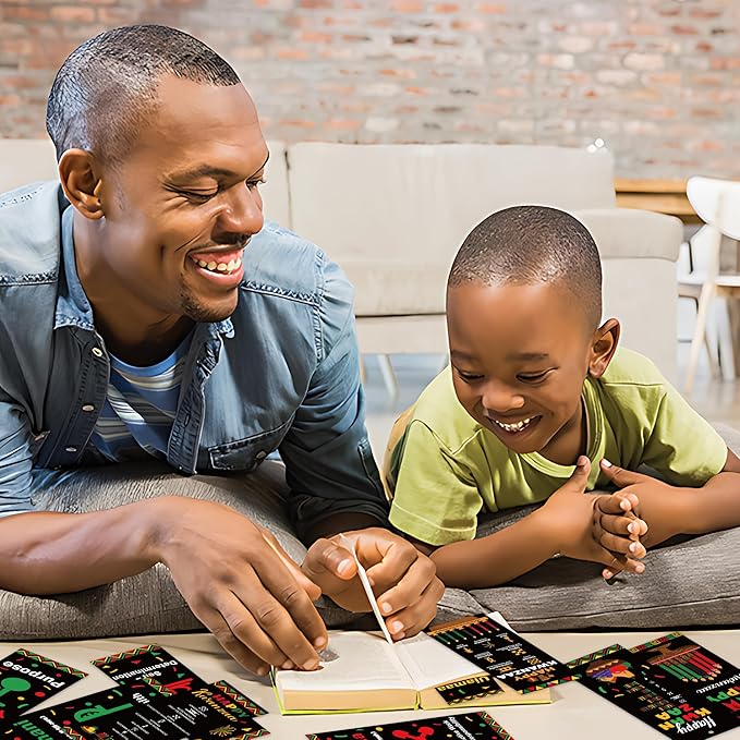 Haooryx Happy Kwanzaa Bookmarks - 120Pcs African Traditional Heritage Kwanzaa Festival Bookmark Kwanzaa Book Marks for Home Kwanzaa Holiday Party Celebrates Decoration Classroom Inspirational Supplies