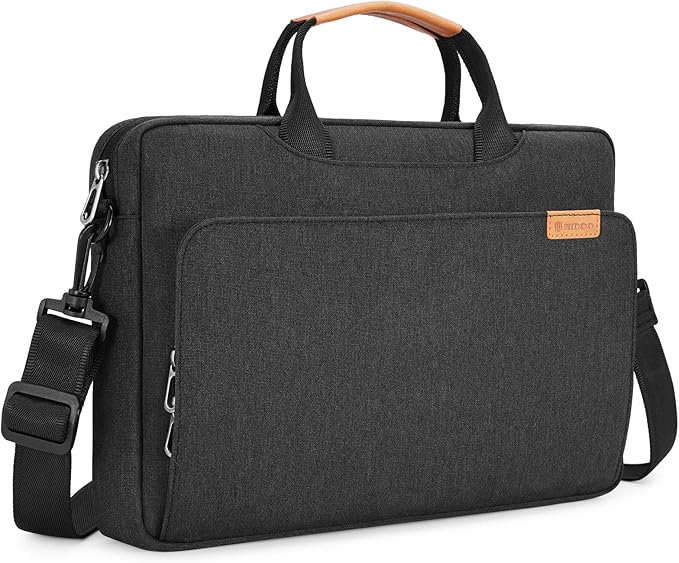 NIDOO Laptop Sleeve Shoulder Bag for 12.9" iPad Pro M1 M2 2022/13" 13.6" MacBook Air M2 / 13 MacBook Pro M2 M1 / Surface Pro X 8 9 7+, Briefcase Handbag for 13.4" Dell XPS 13 Plus / 12.4" Galaxy Tab