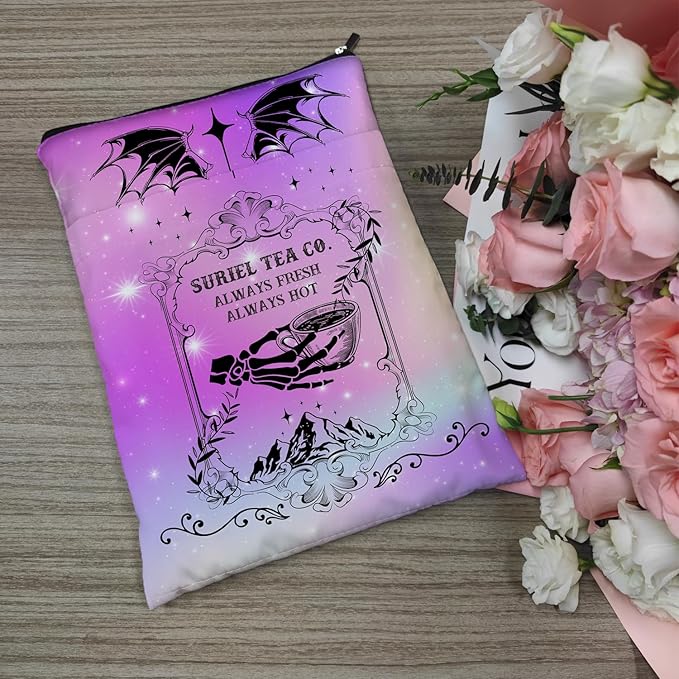 Romantasy Dark Academia Dragons Book Sleeve, Fantasy Novel Reader Gift, Bookish Gifts, Book Inspired Gift, Paperback Book Protector Book Cover Dragons Lovers Gifts