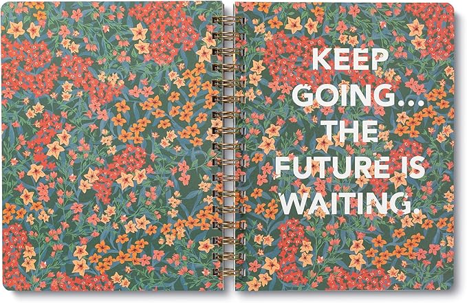 Compendium Spiral Notebook - You are here, it is time, you are ready. — A Designer Spiral Notebook with 192 Lined Pages, College Ruled, 7.5”W x 9.25”H