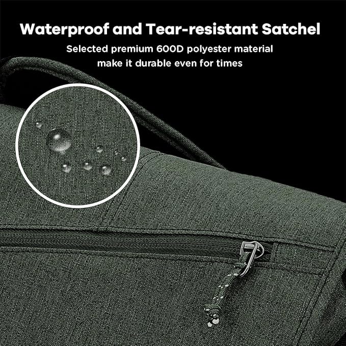 OIWAS Laptop Messenger Bag for Men Crossbody 15.6 Inch Satchel Bags Briefcase Shoulder Bag Work Travel Women Green