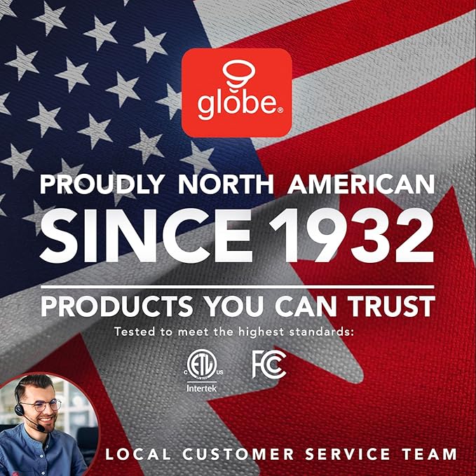 Globe Electric 52847 31.5 Inch Swing Arm Clamp-On White Desk Lamp with Nickel Accents, On/Off Rotary Switch, Book Reading Light, Home Essentials, Office Décor, LED Bulb Compatible