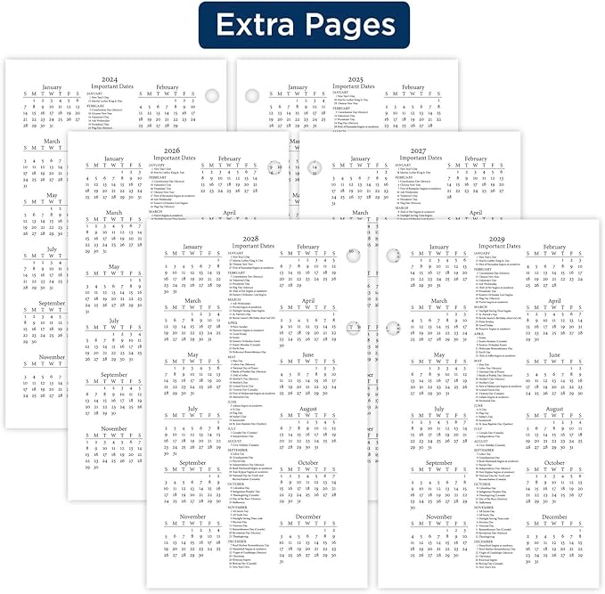 AT-A-GLANCE 2024 Daily Desk Calendar Refill, 3-1/2" x 6", Standard, Loose-Leaf, Photographic (E4175024)
