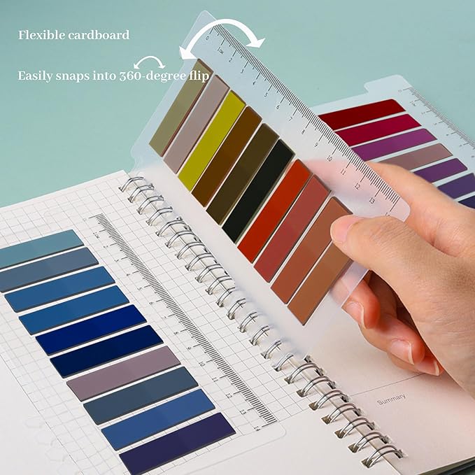Sticky Tabs 2000 Pieces Book Tabs, Sticky Note Page Markers, Multi Colors Annotation Tabs, Writable and Repositionable Book Flags Tabs Strip Annotation Supplies