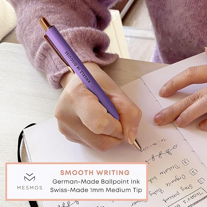 MESMOS 3Pk Black Ballpoint Nurse Pens, Nurse Accessories for Work, Nurse Gifts for Women, Nurse Essentials for Work, Pens for Nurses, School Nurse Supplies, Nursing Pens, Graduation Gifts for Nurses